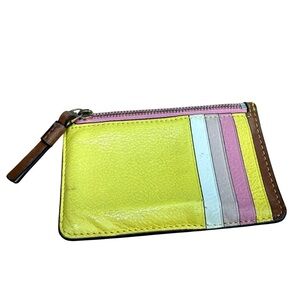 Tory Burch Zip Card Case multi color